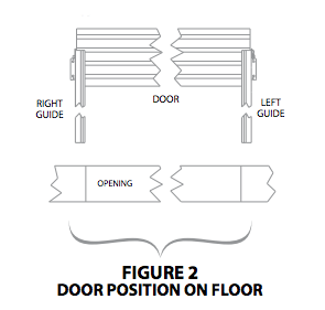 roll up door position